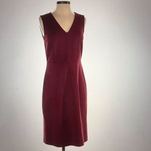 LOFT Maroon sheath dress 4P